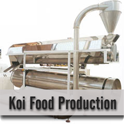 Koi food production